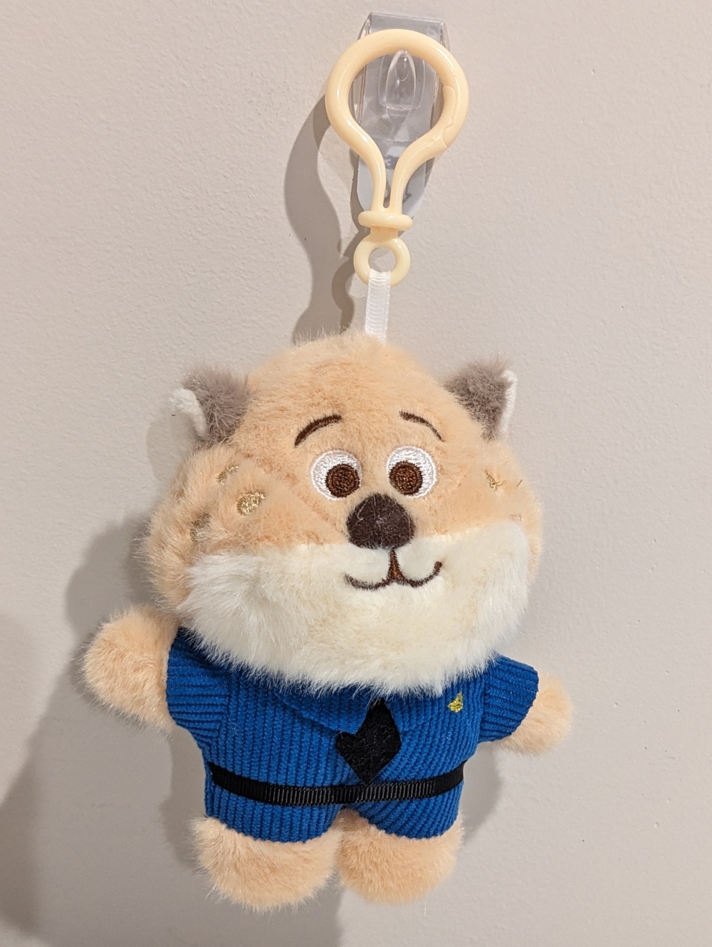 New Zootopia Clawhauser Cute Plush Keychain